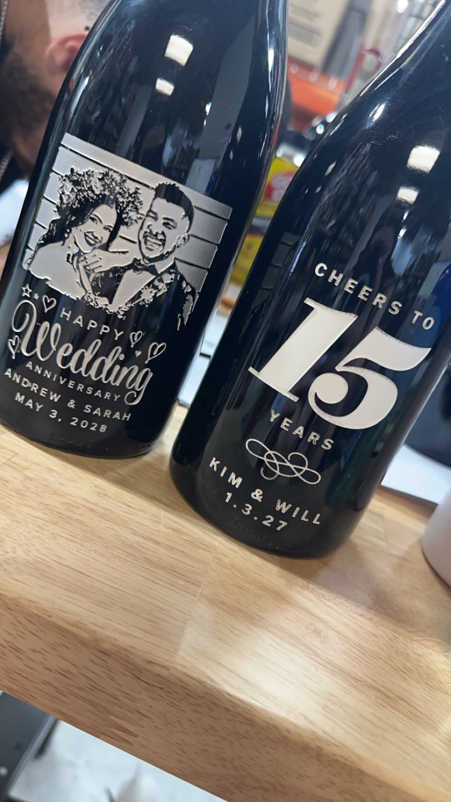 Finely Engraved anniversaries example