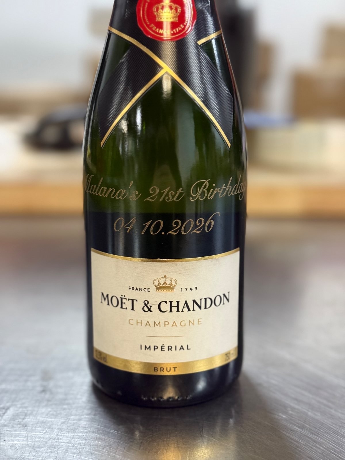 Finely Engraved anniversaries example
