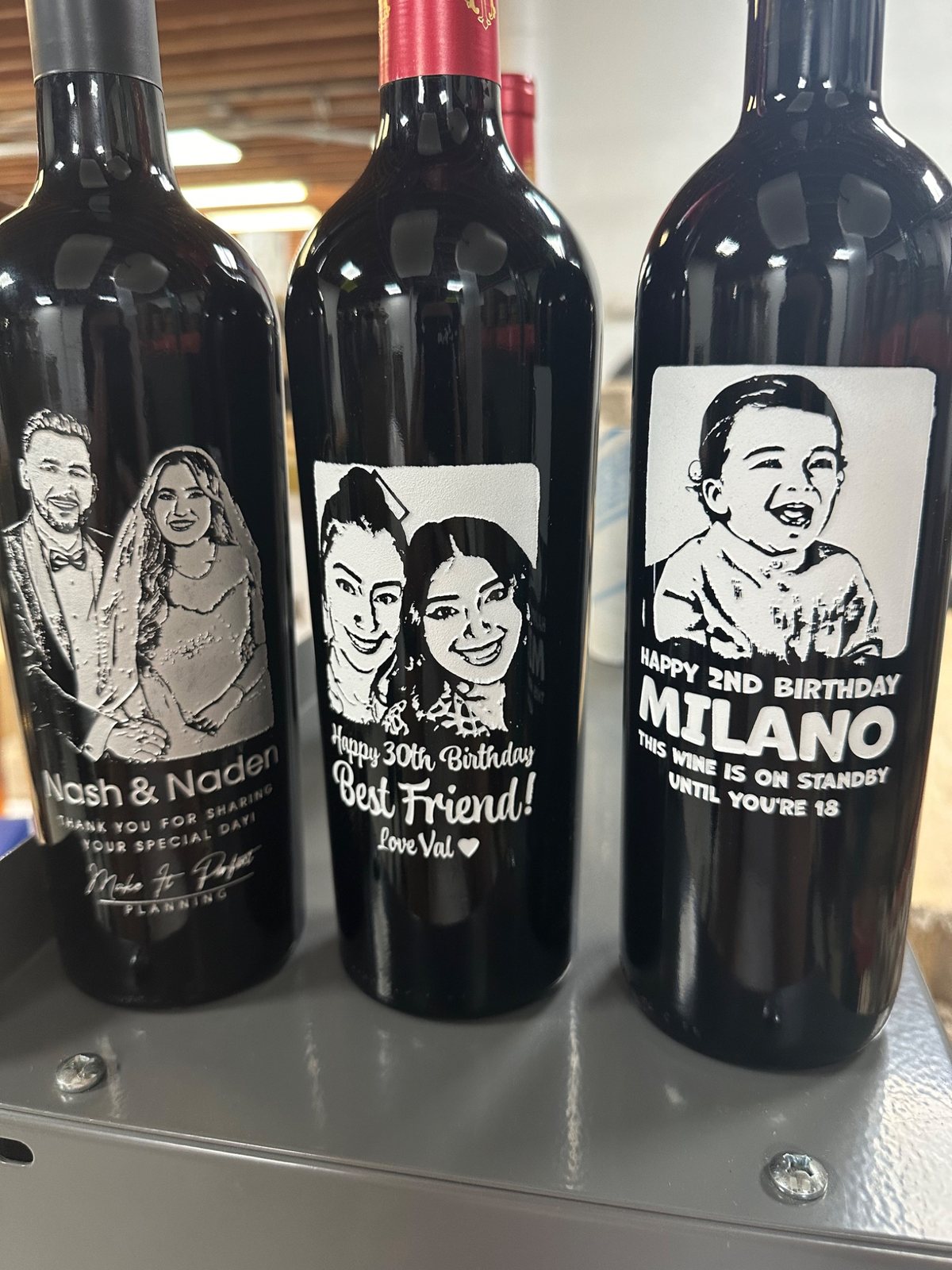 Finely Engraved birthdays example